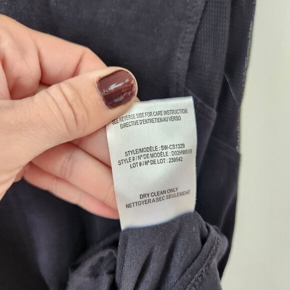 Helmut Lang Little Black Dress Silk Stretch Jersey Knit Pencil Bodycon Women's S - Picture 8 of 8